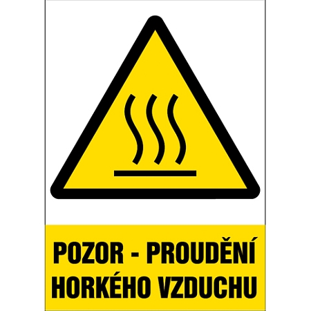 Značka Pozor - Proudění horkého vzduchu